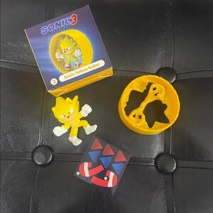 McDonald's #3 Sonic Yellow Roller Sonic The Hedgehog 3 Happy Meal Toy New In Box